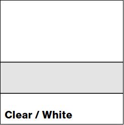 Clear/White SLICKER 1/16IN - Rowmark Slickers